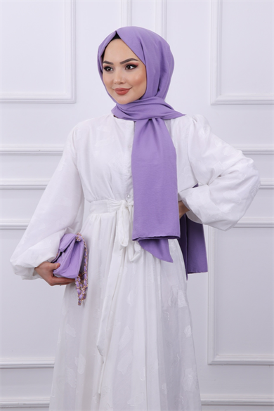 Balon Kol Elbise Beyaz