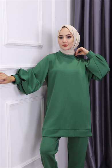 Balon Kol Skuba Tunik Yeşil