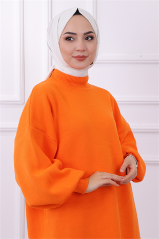 Balon Kol Tunik Turuncu
