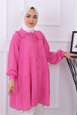 Bebe Yaka Tunik Fuşya