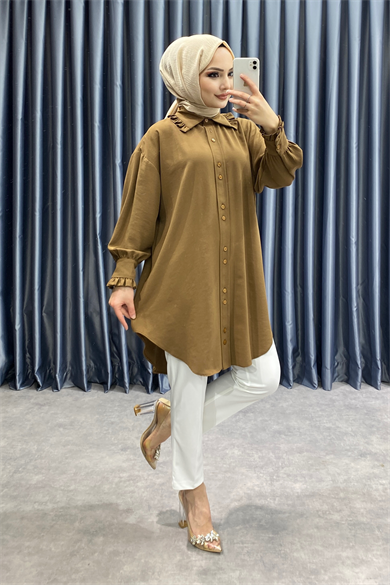 Bebe Yaka Tunik Kahverengi
