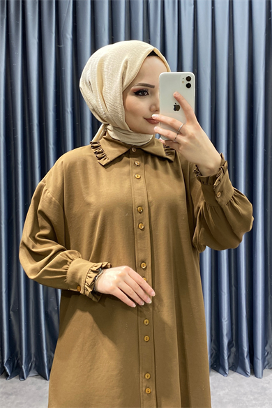Bebe Yaka Tunik Kahverengi