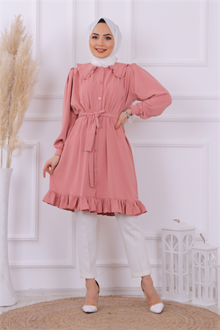Bebe Yaka Tunik Pudra