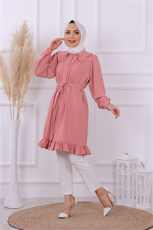 Bebe Yaka Tunik Pudra
