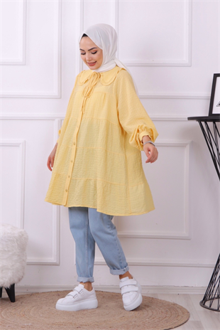 Bebe Yaka Tunik Sarı