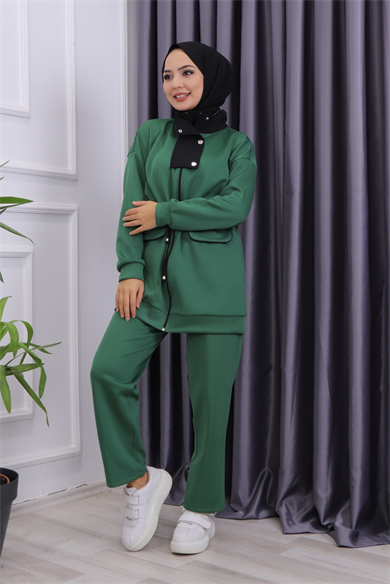 Beli Bağcıklı Takım Yeşil