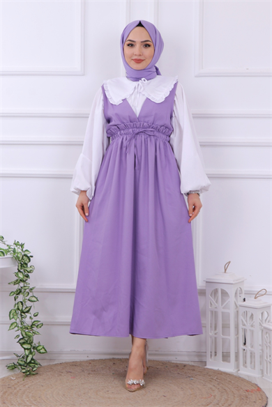 Beli Lastikli Jile Lila