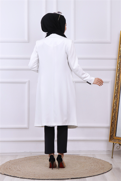 Blazer Ceket Beyaz