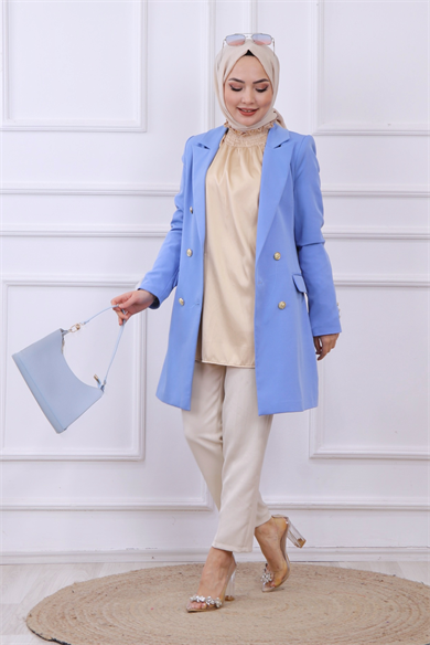 Blazer Ceket Mavi
