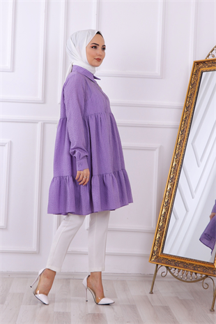 Bürümcük Tunik Mor