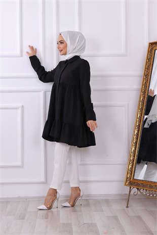 Bürümcük Tunik Siyah