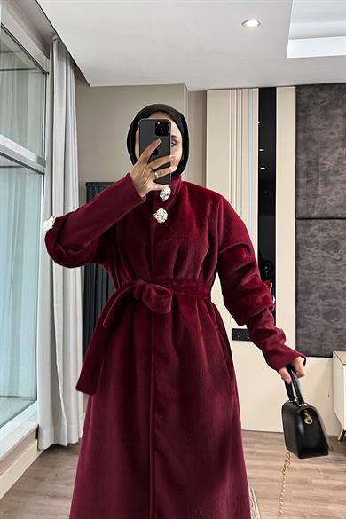 Kol Ribanalı Angora Kaban Bordo