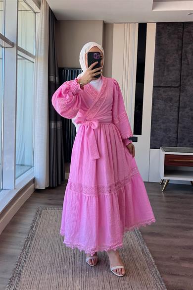 Fisto Detay İkili Takım Pembe