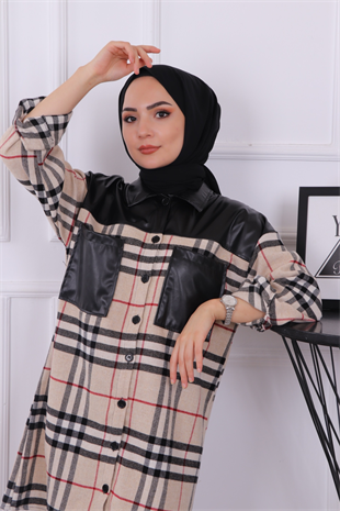 Cebi Ve Omuzu Deri Detaylı Tunik Burberry