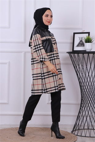 Cebi Ve Omuzu Deri Detaylı Tunik Burberry