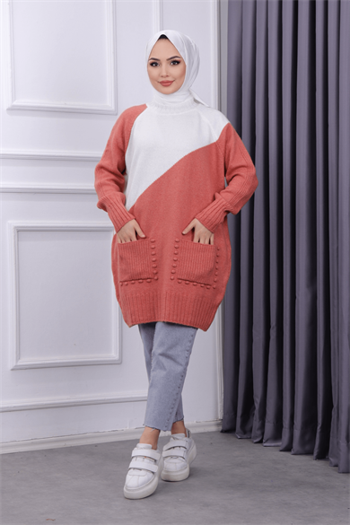 Cepleri Ponponlu Tunik 