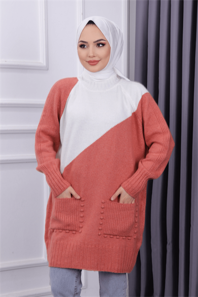 Cepleri Ponponlu Tunik 