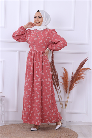 Çiçek Desenli Elbise 