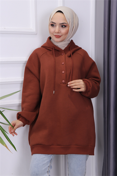 Çıtçıt Yaka Sweat
