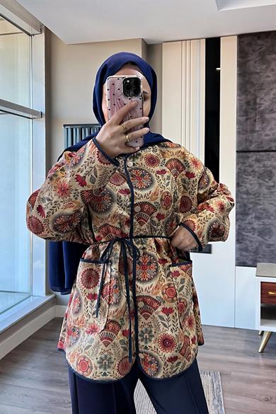 Desenli Kimono 