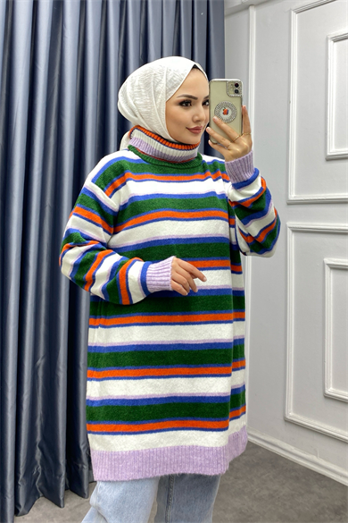 Degaje Yaka Tunik Lila