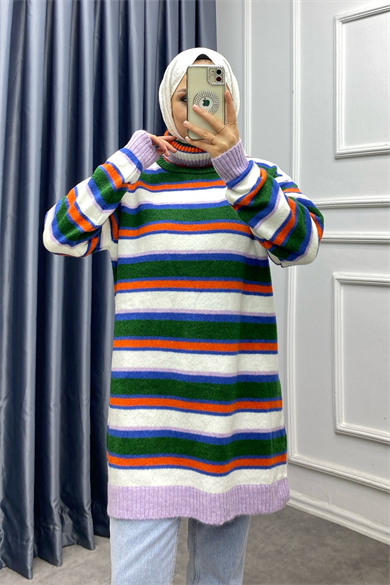 Degaje Yaka Tunik Lila