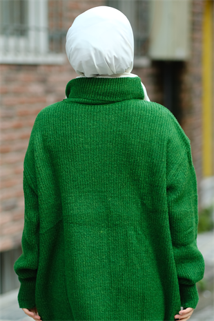Degaje Yaka Tunik Yeşil
