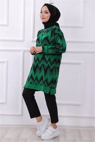 Desenli Triko Tunik
