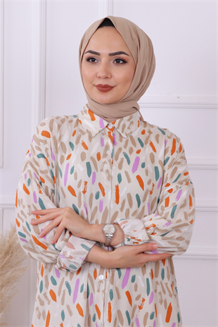 Desenli Tunik  Taş 