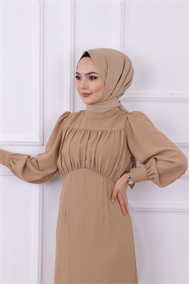 Drape Detaylı Elbise