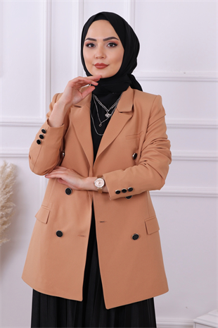 Düğme Detaylı Ceket 