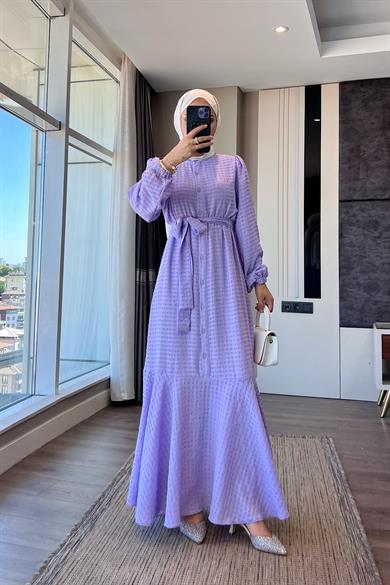 İçi Uzun Kol Seyyar Astarlı İkili Takım Elbise - Lila