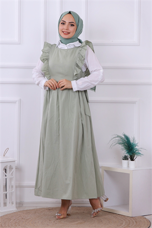 Fırfırlı Jile Yeşil