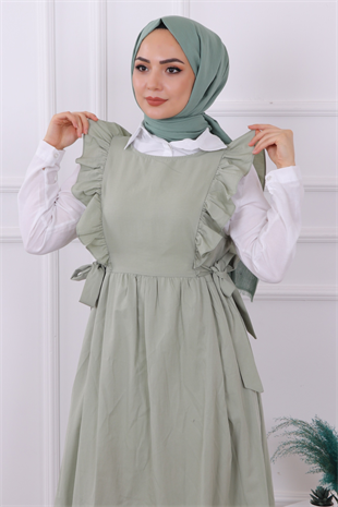 Fırfırlı Jile Yeşil