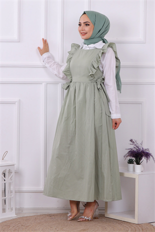 Fırfırlı Jile Yeşil