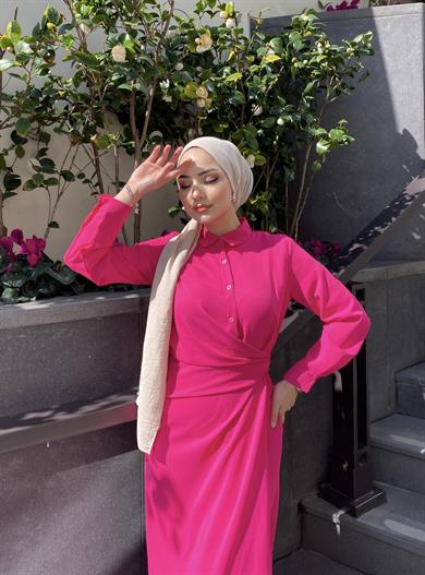 Firuze Elbise Fuşya
