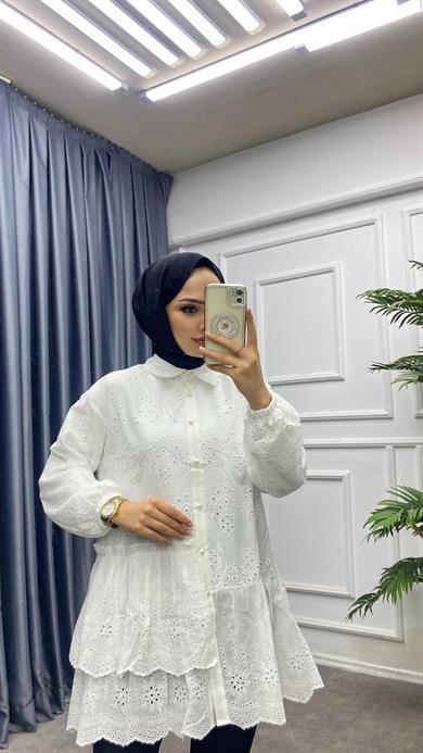 Fisto Tunik Beyaz