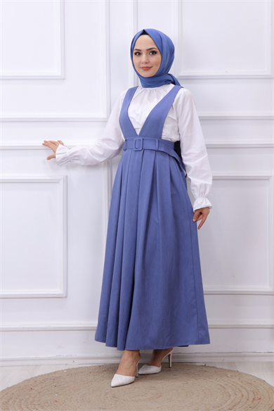 Gömlek Jile İkili Takım İndigo