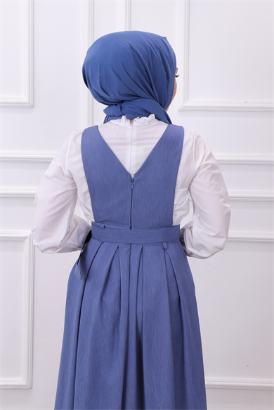 Gömlek Jile İkili Takım İndigo