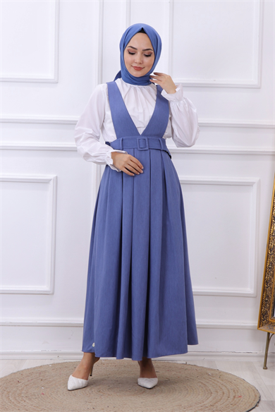 Gömlek Jile İkili Takım İndigo