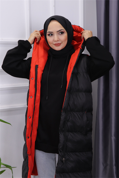 İçi Kırmızı Renkli Şişme Yelek