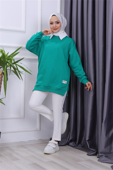 İçi Şardonlu Üç İplik Sweat