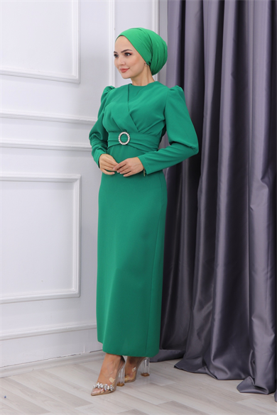 Kalem Elbise Yeşil