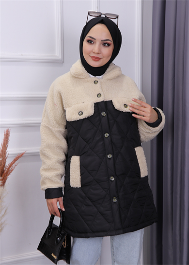 Kapitone Kıvırcık Mont Siyah