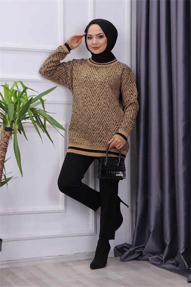 Kar Yağdı Tunik Camel