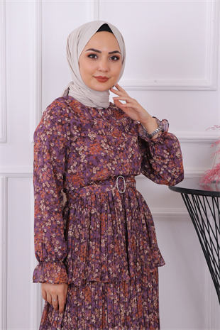 Kat Kat Çiçekli Elbise