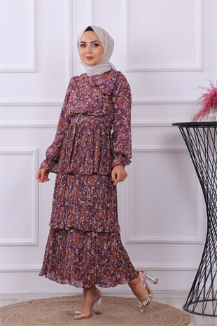 Kat Kat Çiçekli Elbise