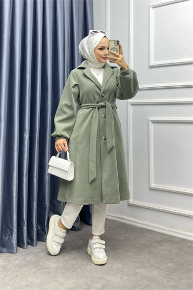 Kendinden Kırçıllı Kaban Yeşil