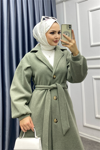 Kendinden Kırçıllı Kaban Yeşil