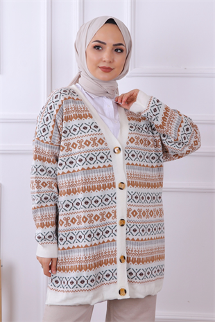 Kilim Desenli Hırka